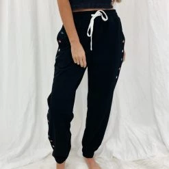 Indie Mae Embroidered Star Joggers