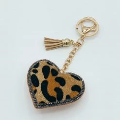 Indie Mae Sale Cheetah Heart Keychain