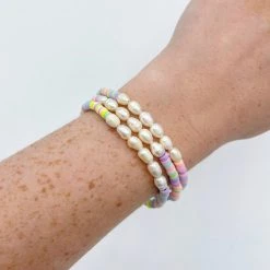 Indie Collection Vacay Collection Colorful Pearl Bracelet Set