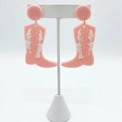 Indie Collection Cowboy Boot Clay Earrings New Arrivals