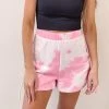 Indie Collection Pink Tie Dye Lounge Shorts SUMMER DAYS DEALS