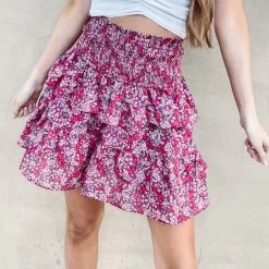 Indie Collection Erika Floral Skirt