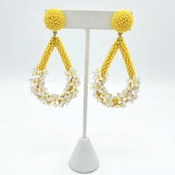 Indie Collection New Arrivals Yellow Flower Earring