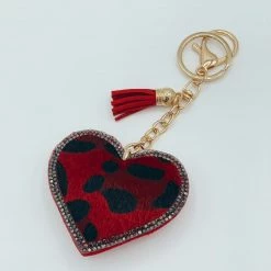 Indie Mae Sale Cheetah Heart Keychain