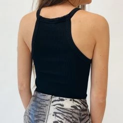 Indie Mae Ribbed Halter Tank