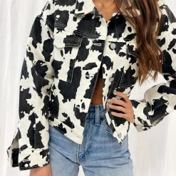 Indie Mae Clothes Cowprint Jacket