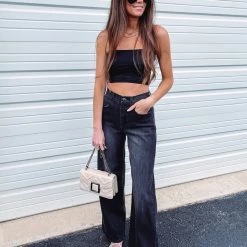 Indie Collection 90's Wide Leg Black Jeans Denim