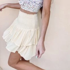 Indie Collection New Arrivals Sunny Smocked Skirt