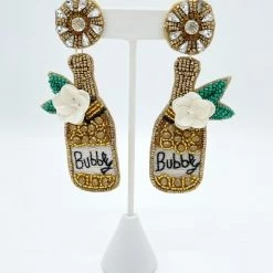 Indie Collection New Arrivals Bubbly Gold Earrings