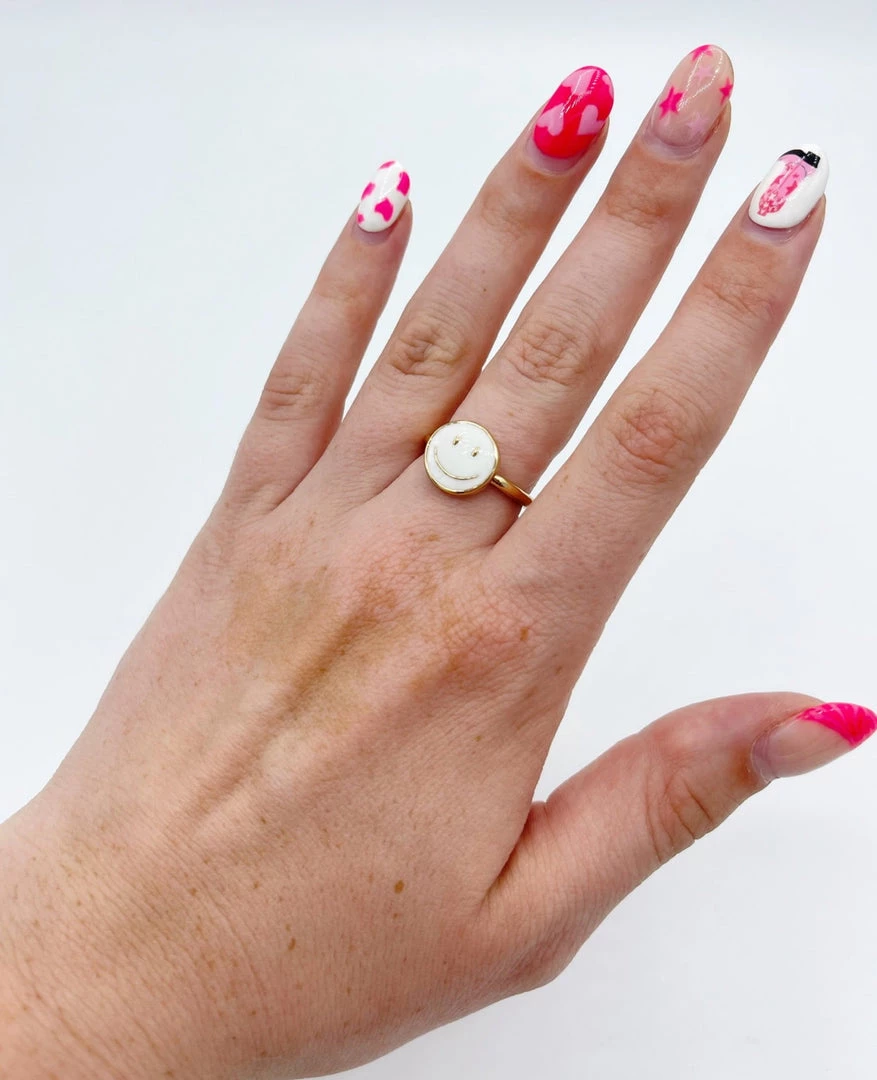 Indie Collection Ella Smiley Face Ring 1 Indie Collection Ella Smiley Face Ring