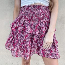 Indie Collection Erika Floral Skirt