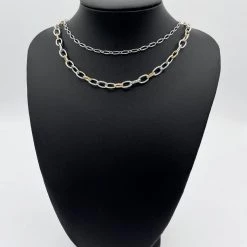 Indie Collection New Arrivals Silver + Gold Layered Necklace