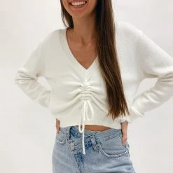 Indie Mae Clothes Trinity Ruched Sweater