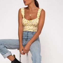 Indie Mae Gladis Wildflower Top Crop Tops