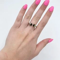 Indie Collection Double Pearl Cable Ring 7 Indie Collection Double Pearl Cable Ring