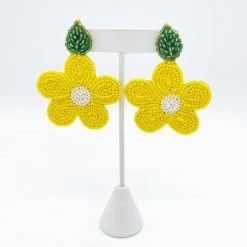 Indie Collection Yellow Flowers Earrings