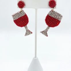 Indie Collection Red Wine Earrings