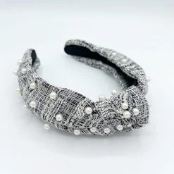 Indie Collection New Arrivals Tweed + Pearl Headband