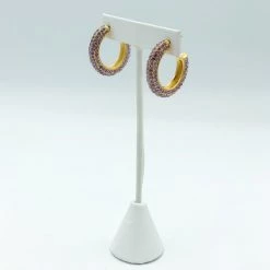 Indie Mae The Gemma Pave Crystal Hoop Jewelry