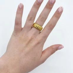 Indie Collection Jewelry Banded Gold Ring