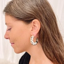 Indie Collection New Arrivals The Dallas Cowprint Hoops