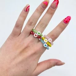 Indie Collection Colorful Heart Ring Set New Arrivals