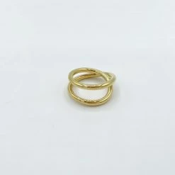 Indie Collection Gold Crossover Ring
