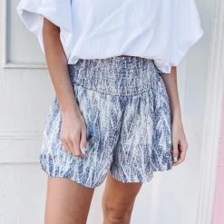 Indie Collection Adair Printed Smocked Shorts