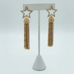 Indie Mae Star Tassel Earring USA Collection