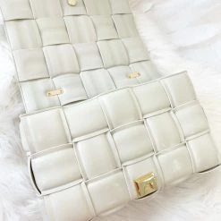 Indie Collection New Arrivals Cassi Chain Crossbody- Chalk