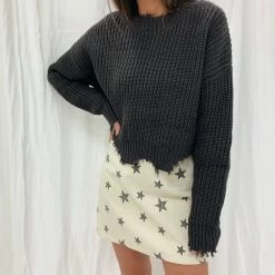 Indie Mae Cord Star Mini Skirt Clothes