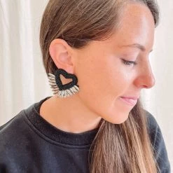 Indie Collection Anais Wing Heart Earrings