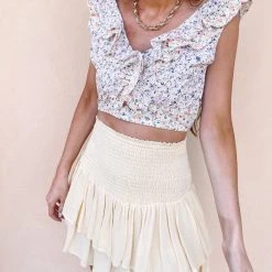 Indie Collection New Arrivals Sunny Smocked Skirt