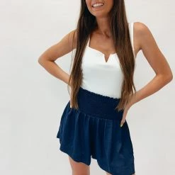 Indie Mae Adair Smocked Shorts (Multiple Colors) Clothes