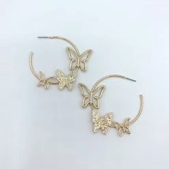 Indie Mae Wylder Butterfly Hoop Jewelry