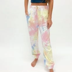 Indie Mae Bottoms Pastel Tie Dye Joggers