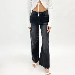 Indie Collection 90's Wide Leg Black Jeans Denim