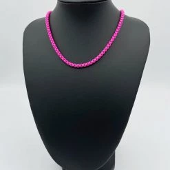 Indie Collection New Arrivals Hot Pink Necklace