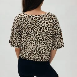 Indie Mae Leopard Cropped Tee Clothes