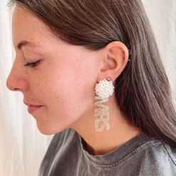Indie Collection Mrs. To-Be Earrings New Arrivals