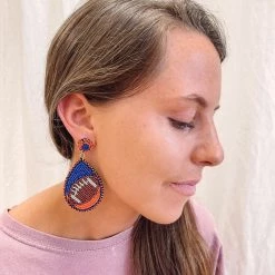 Indie Collection Gameday Football Earrings New Arrivals