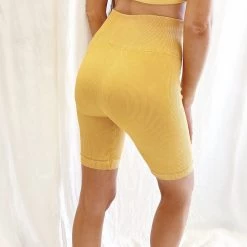 Indie Collection Vintage Wash Biker Shorts Seamless Essentials