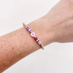 Indie Collection Beaded Heart Bracelet New Arrivals