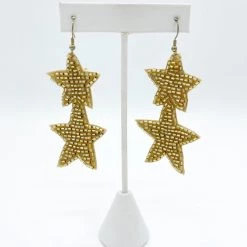 Indie Collection Gold Star Earrings USA Collection