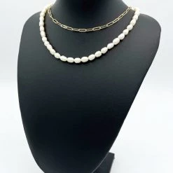Indie Collection Vacay Collection Ariel Layered Pearl Necklace