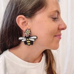 Indie Collection Jewelry Bumble Bee Earrings