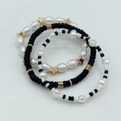 Indie Mae Lacey Pearl Bracelet Set
