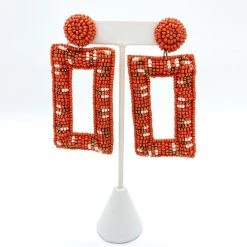 Indie Collection USA Collection Statement Colored Bead Earrings