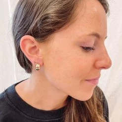 Indie Collection New Arrivals Ella Heart Studs