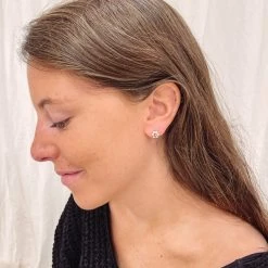 Indie Collection New Arrivals Smiley Daisy Studs